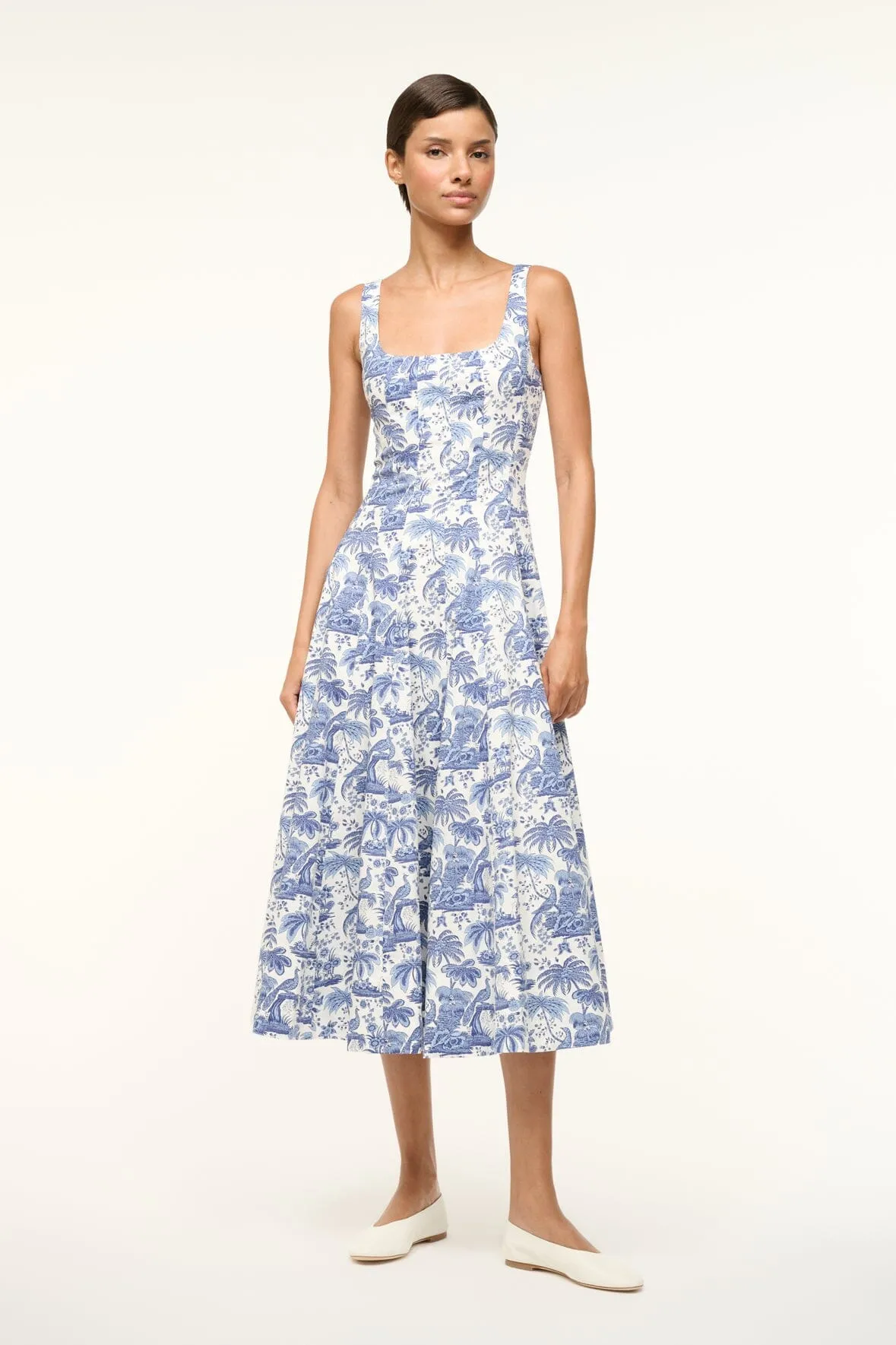 WELLS DRESS | BLUE TOILE sold by STAUD
