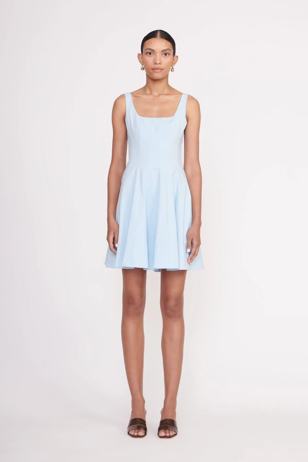 MINI WELLS DRESS | FRENCH BLUE sold by STAUD