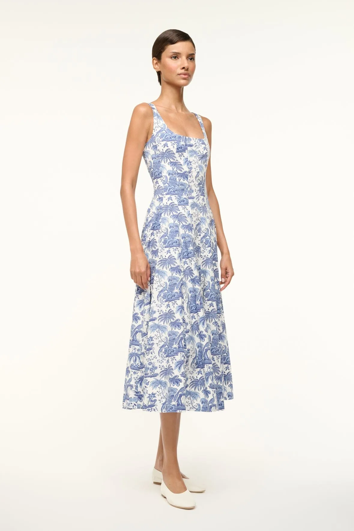 WELLS DRESS | BLUE TOILE sold by STAUD product image thumbnail 2