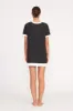 SELAH DRESS | BLACK WHITE sold by STAUD