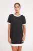 SELAH DRESS | BLACK WHITE sold by STAUD