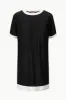 SELAH DRESS | BLACK WHITE sold by STAUD