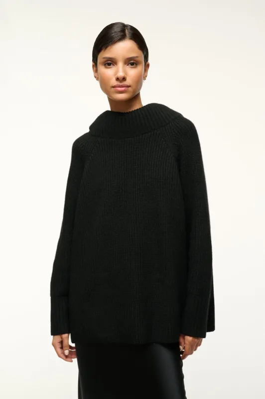 WAVERLY SWEATER | BLACK sold by STAUD