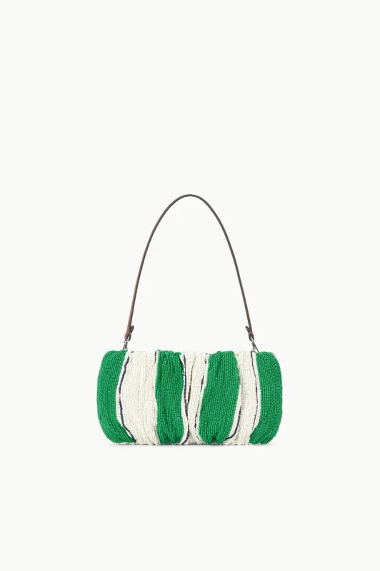 BEADED BEAN BAG | BUNGALOW STRIPE sold by STAUD