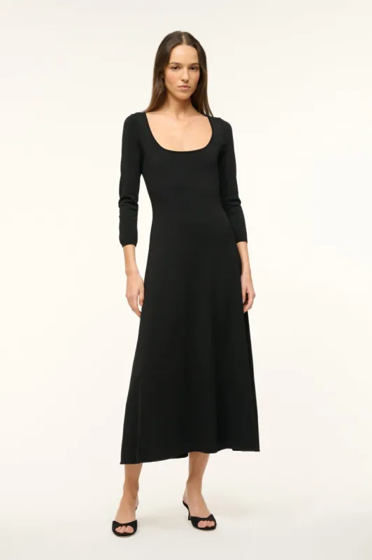 DOUVRES DRESS | BLACK sold by STAUD