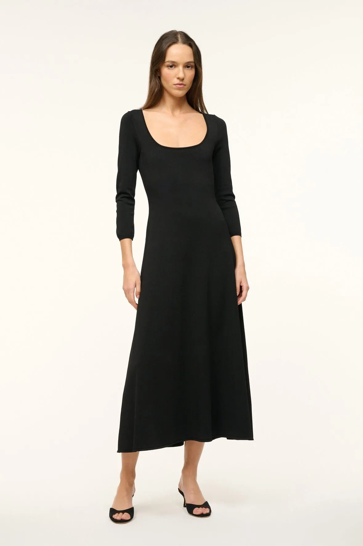DOUVRES DRESS | BLACK sold by STAUD