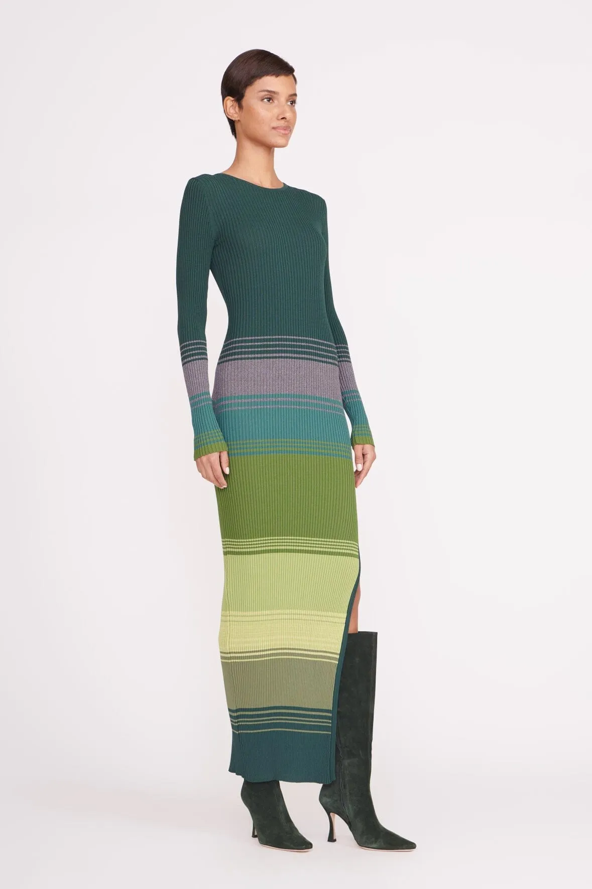 EDNA DRESS | PINE FOREST sold by STAUD product image thumbnail 3
