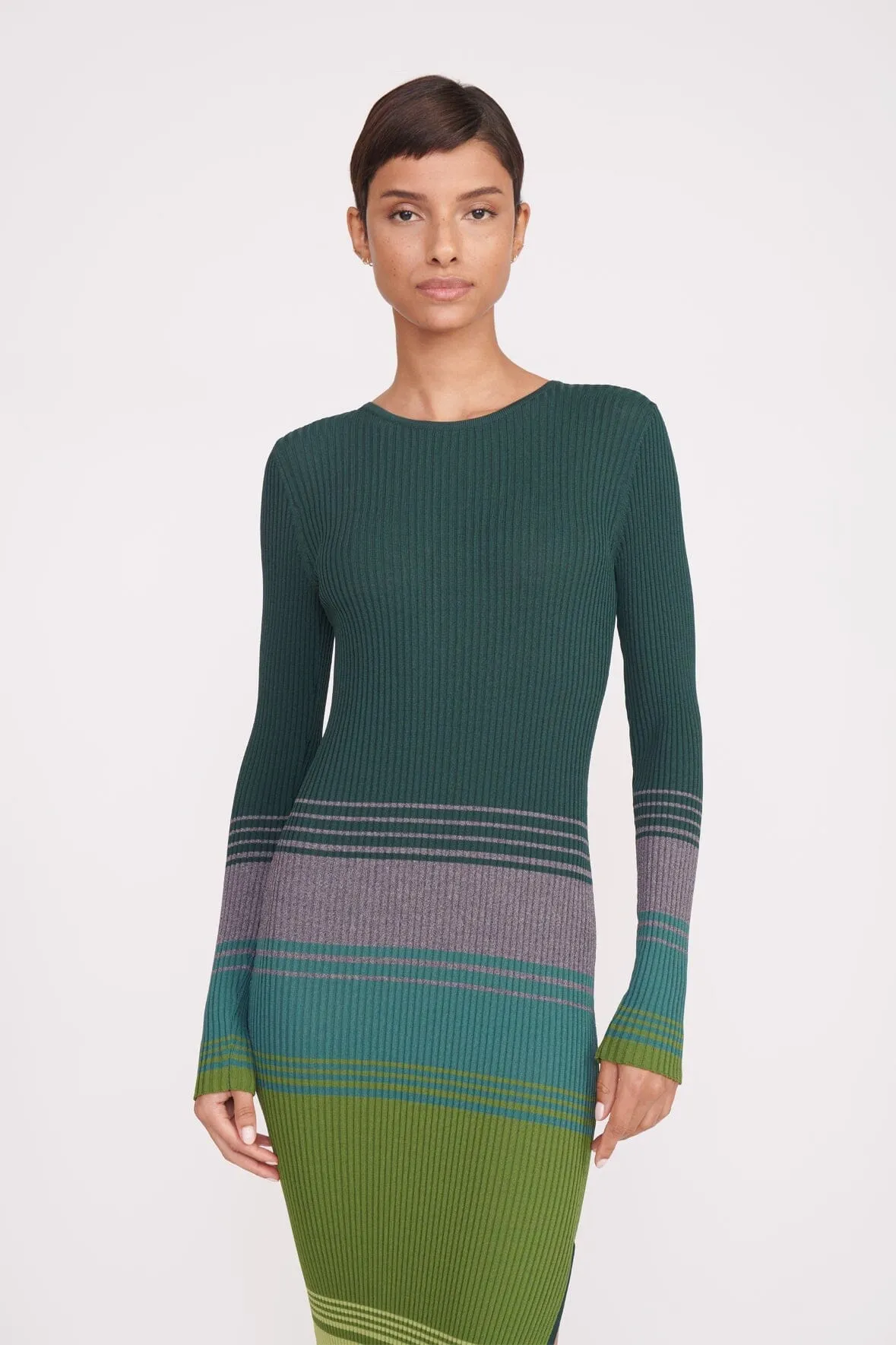 EDNA DRESS | PINE FOREST sold by STAUD product image thumbnail 5