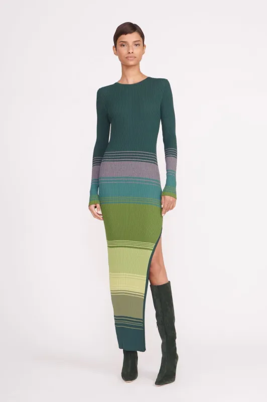 EDNA DRESS | PINE FOREST sold by STAUD