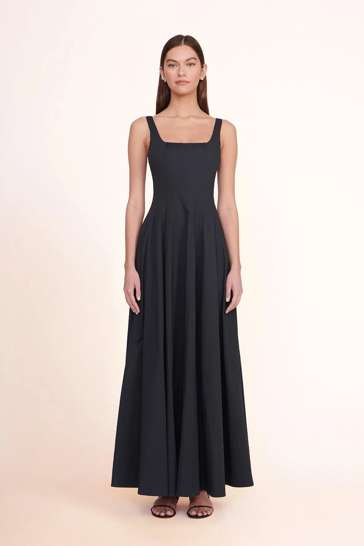 WELLS MAXI DRESS | BLACK sold by STAUD
