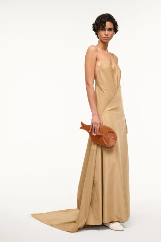 LEONARDO GOWN | FAWN made by STAUD