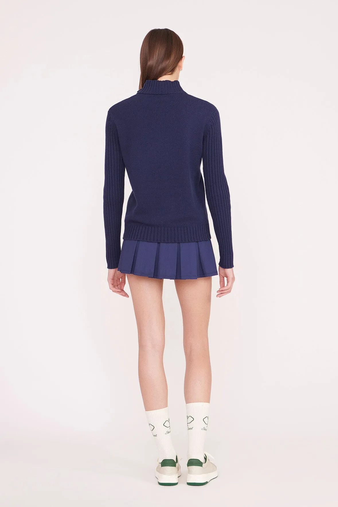 SERVE SWEATER | NAVY sold by STAUD product image thumbnail 4