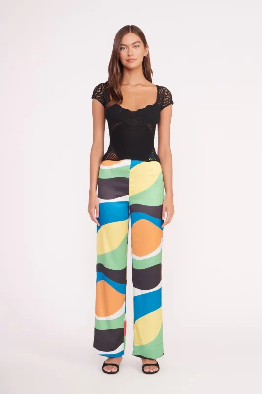 OSCAR PANT | MARBLE WAVE sold by STAUD