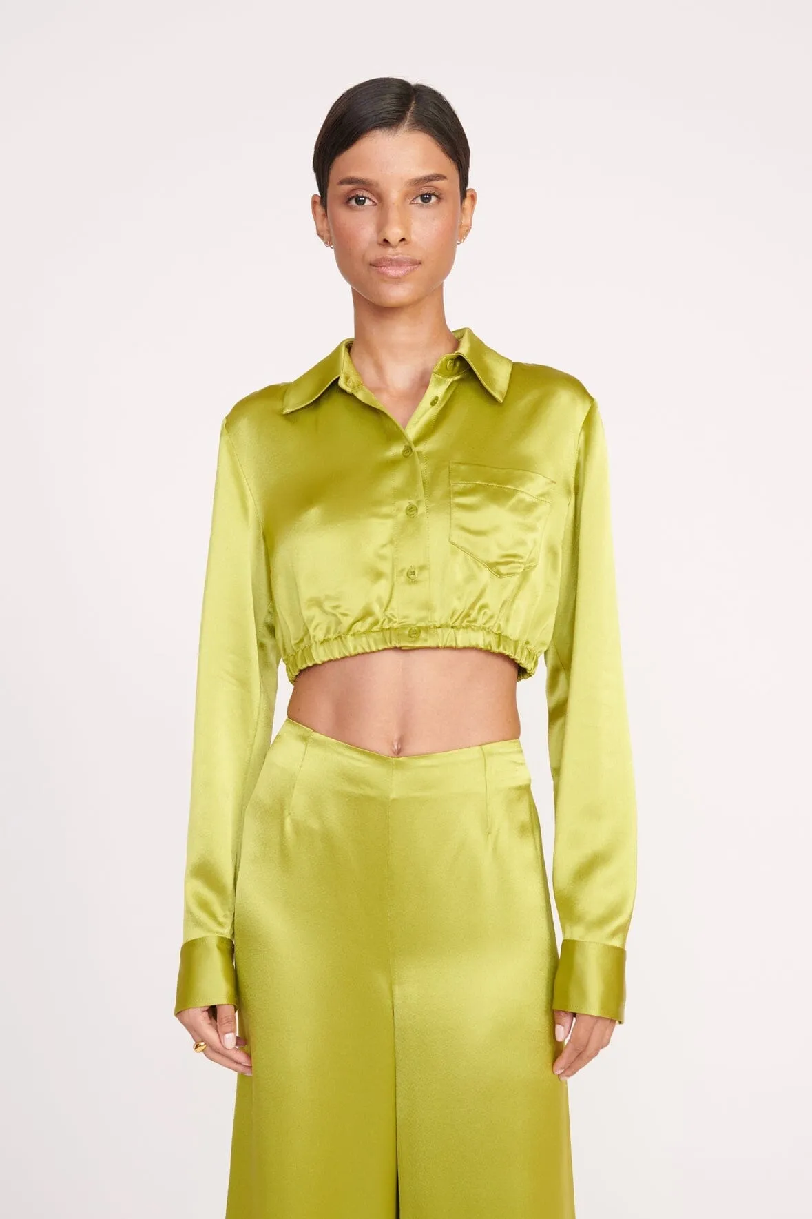 LUKE PANT | GARDEN MOSS sold by STAUD product image thumbnail 2