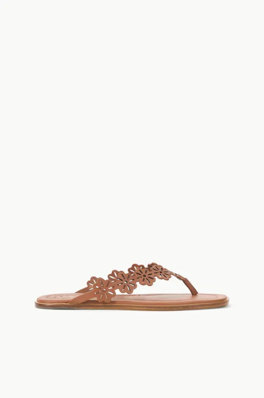 DANTE FLORAL THONG SLIDE | TAN sold by STAUD