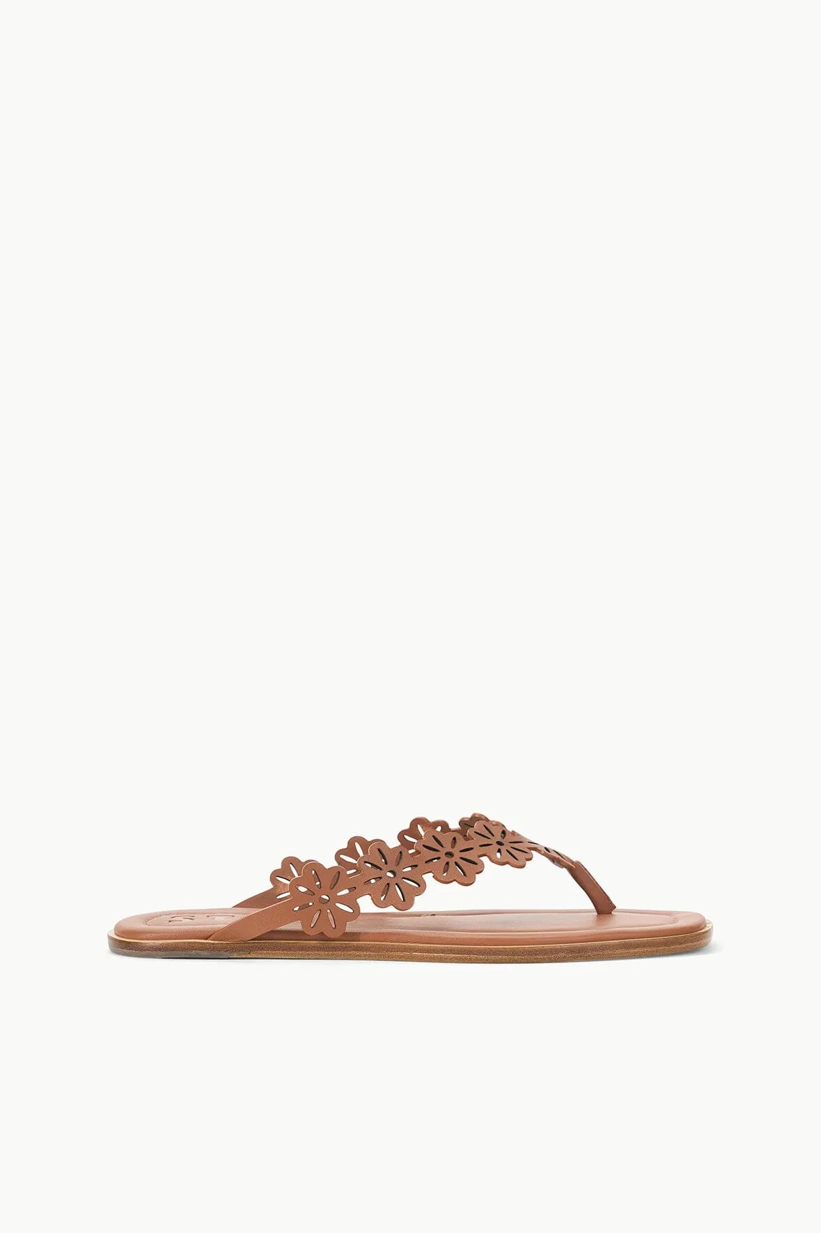 DANTE FLORAL THONG SLIDE | TAN sold by STAUD