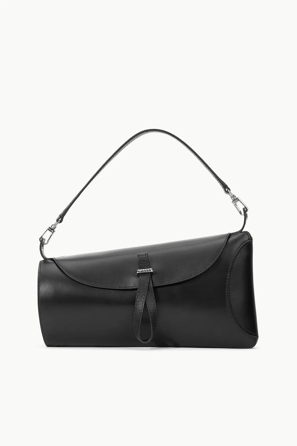 トートバッグ STAUD FW24 (H24F4006CL BLACK) SHIRLEY LEATHER BAG BLACK POLISHED