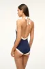 SANDY ONE PIECE | NAVY IVORY sold by STAUD