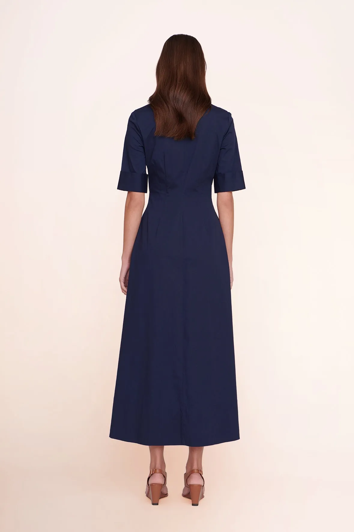 JOAN MAXI DRESS | NAVY sold by STAUD product image thumbnail 4