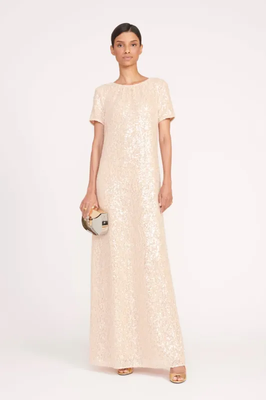 SAFI DRESS | BEIGE sold by STAUD