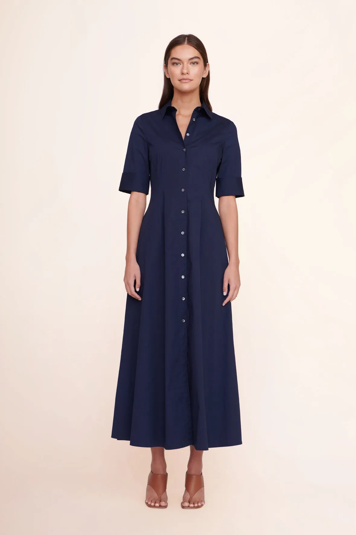 JOAN MAXI DRESS | NAVY sold by STAUD