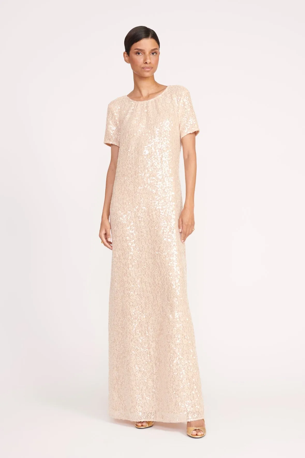 SAFI DRESS | BEIGE sold by STAUD product image thumbnail 3