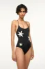 NAHLA ONE PIECE | BLACK sold by STAUD