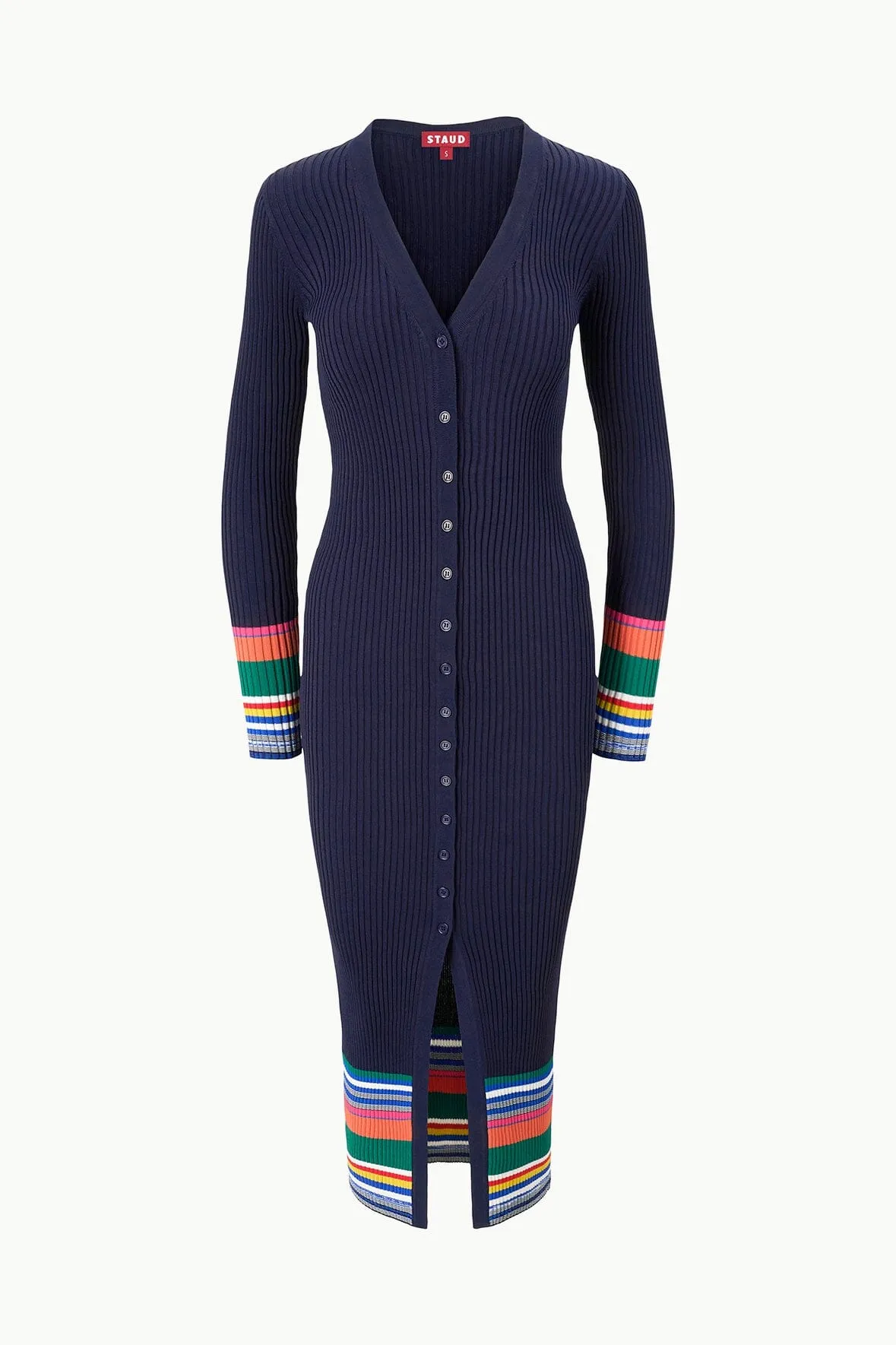 SHOKO SWEATER | NAVY MULTI sold by STAUD product image thumbnail 5