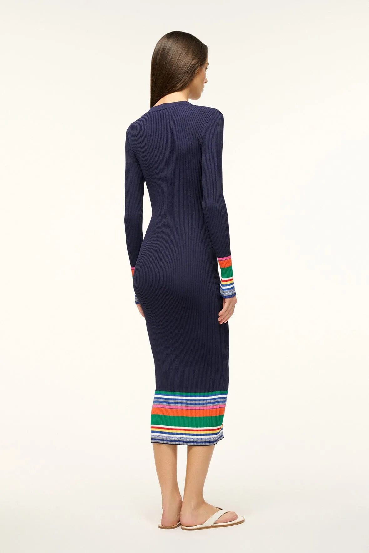 SHOKO SWEATER | NAVY MULTI sold by STAUD product image thumbnail 4