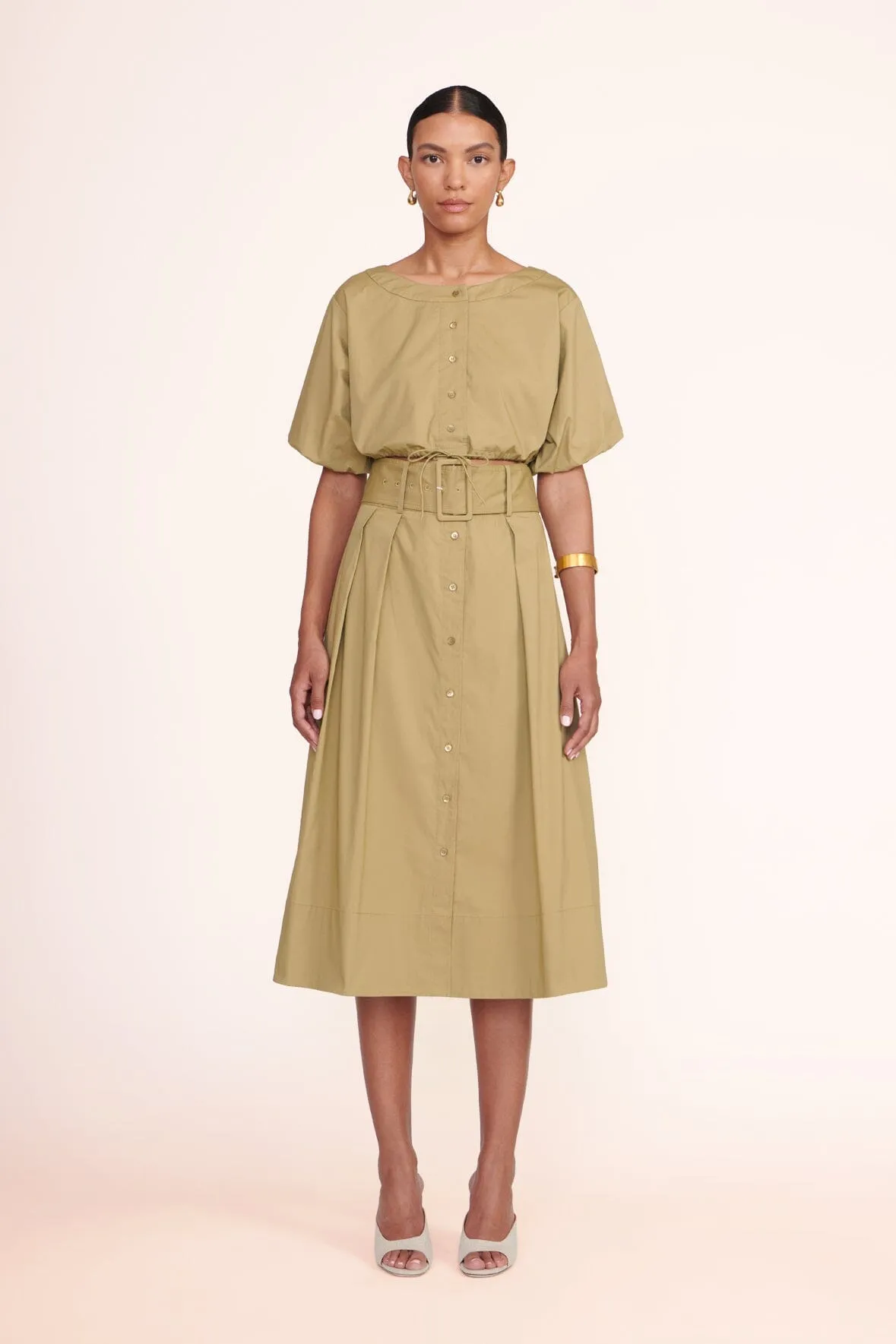 ELLINGTON TOP | KHAKI sold by STAUD product image thumbnail 2