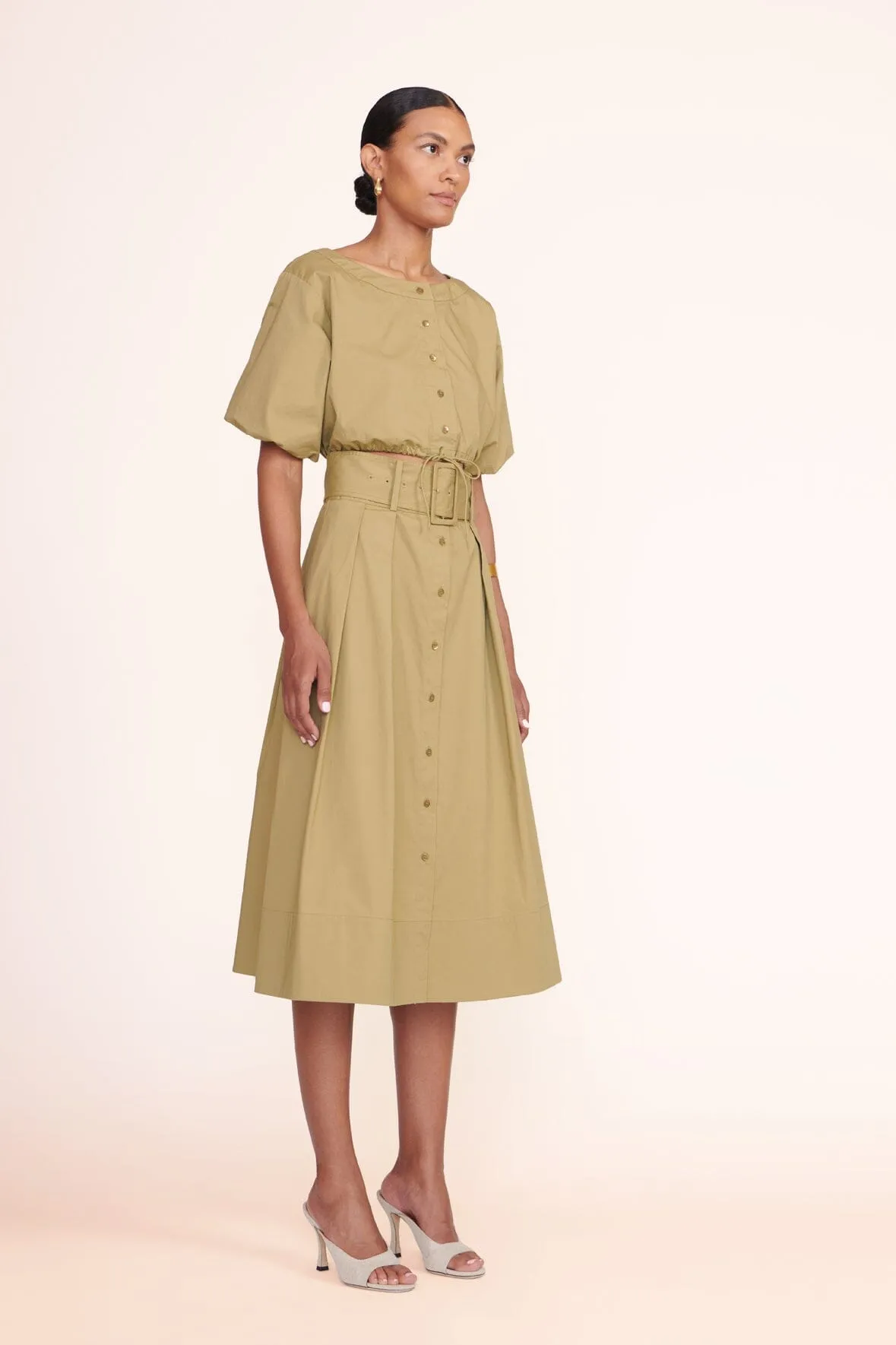 ELLINGTON TOP | KHAKI sold by STAUD product image thumbnail 3