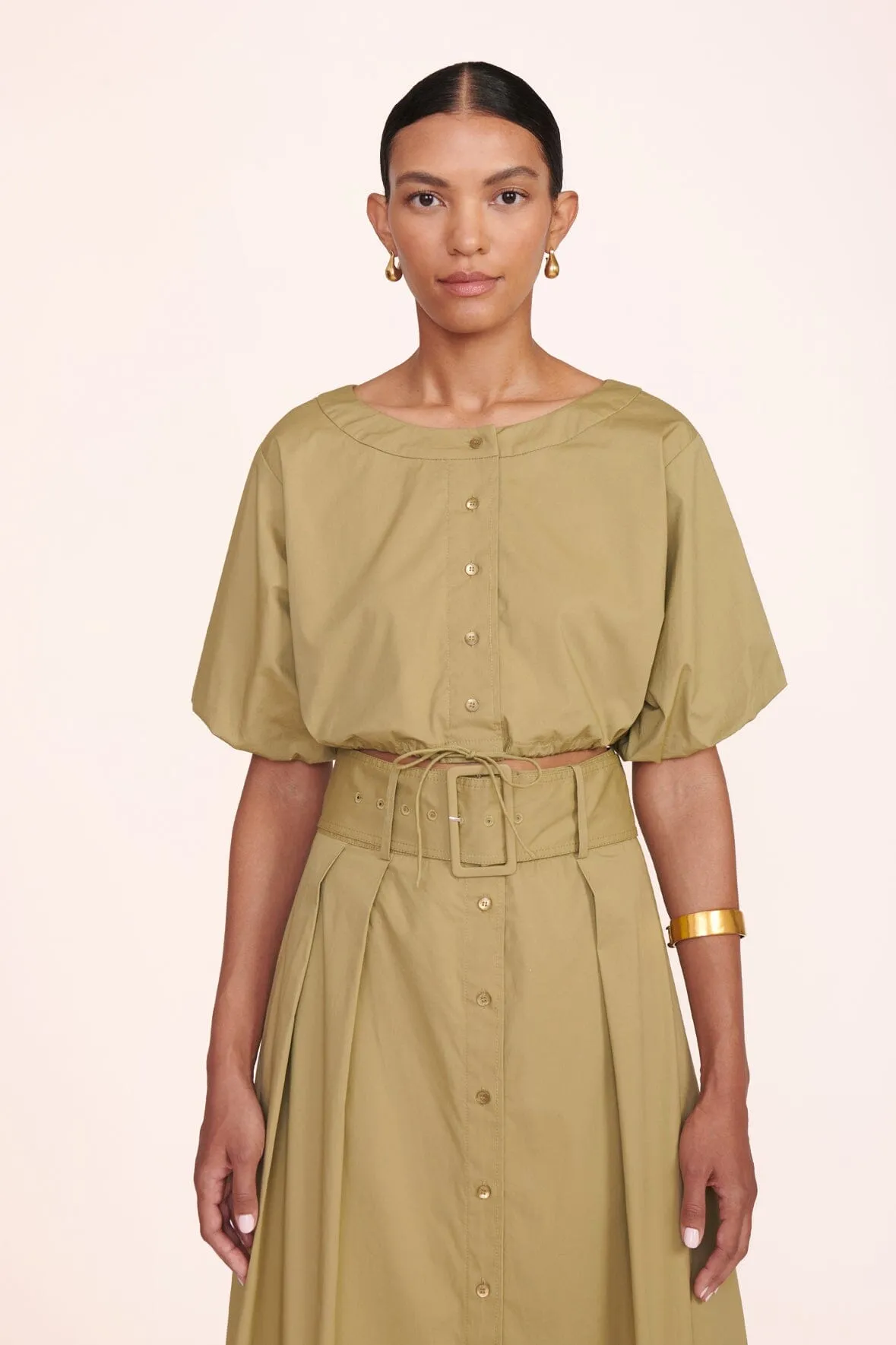 ELLINGTON TOP | KHAKI sold by STAUD