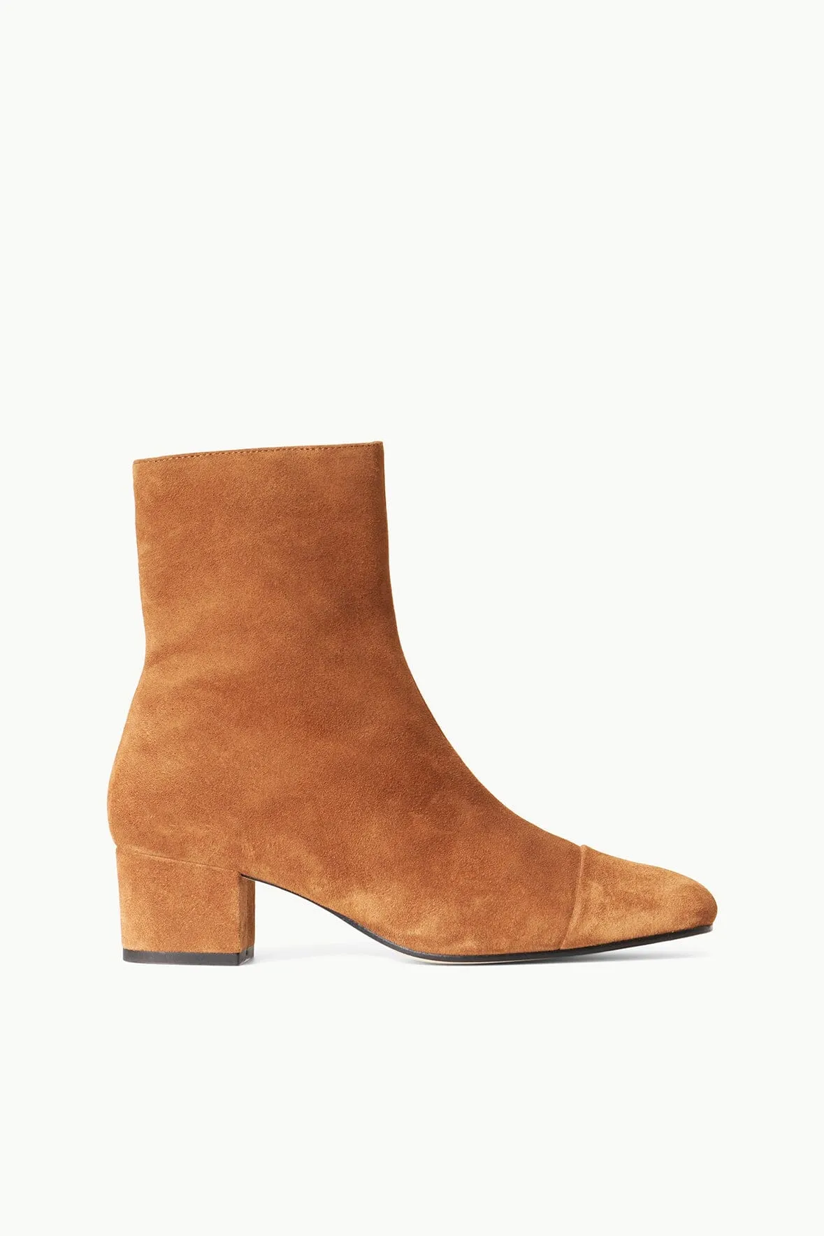 AIMEE SHORT BOOT | TAN SUEDE sold by STAUD