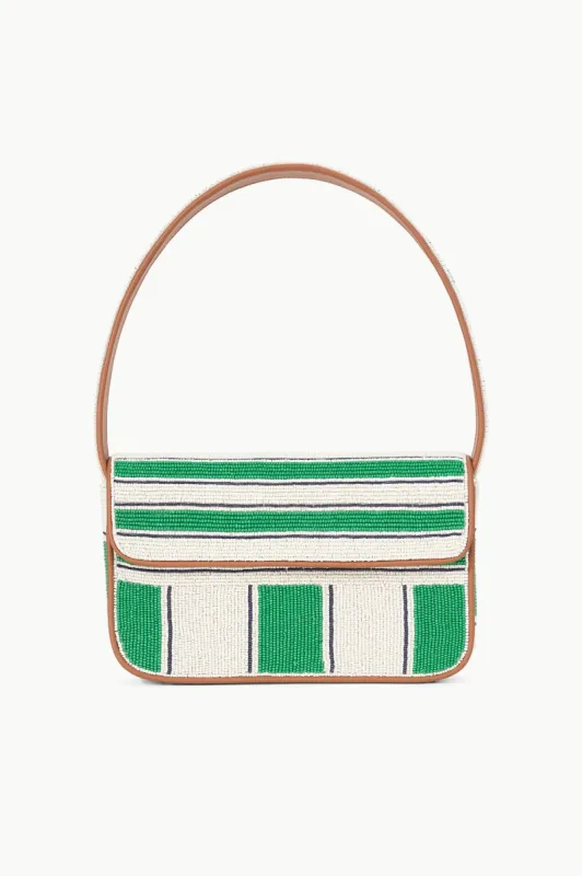 TOMMY BEADED BAG | BUNGALOW STRIPE sold by STAUD
