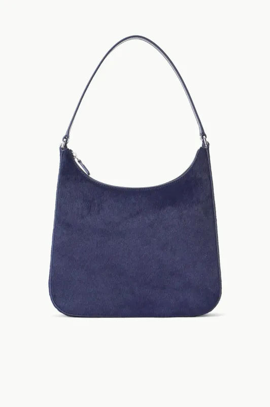 ALEC BAG | NAVY HAIRCALF sold by STAUD