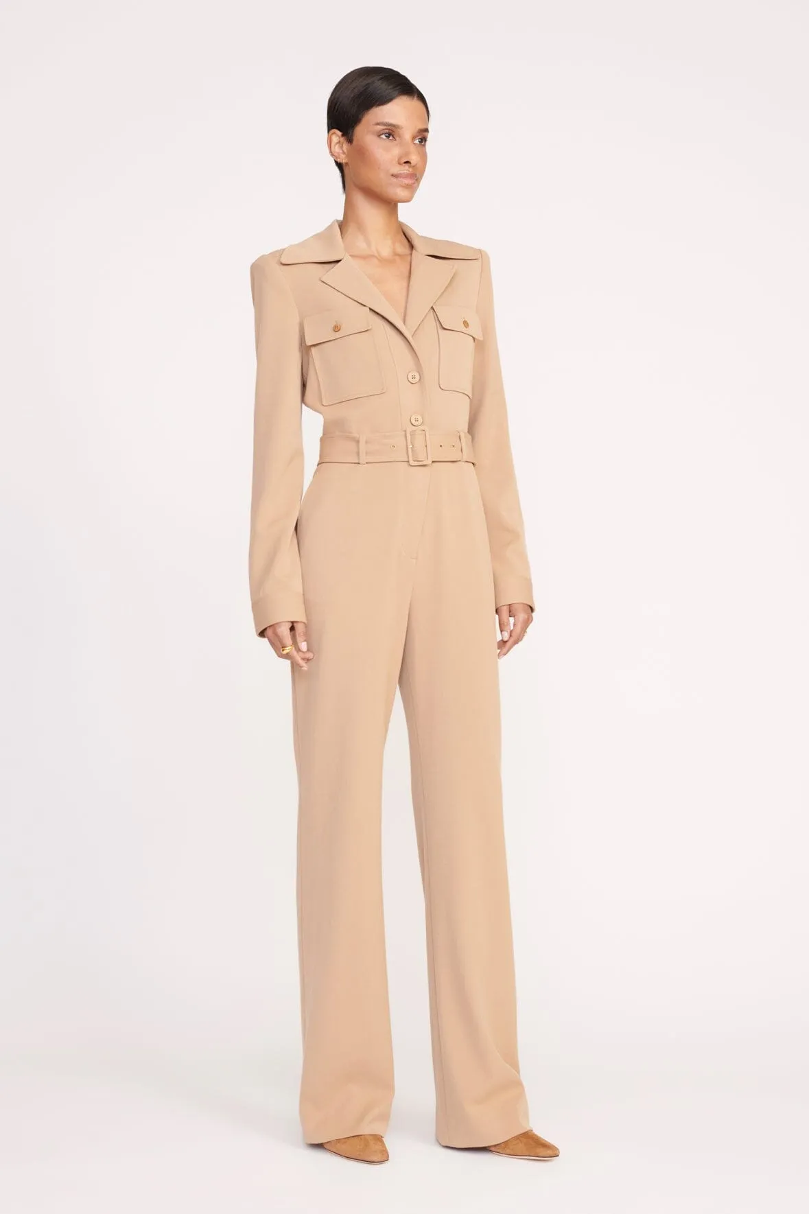 RAMBLE JUMPSUIT | CAMEL sold by STAUD product image thumbnail 2