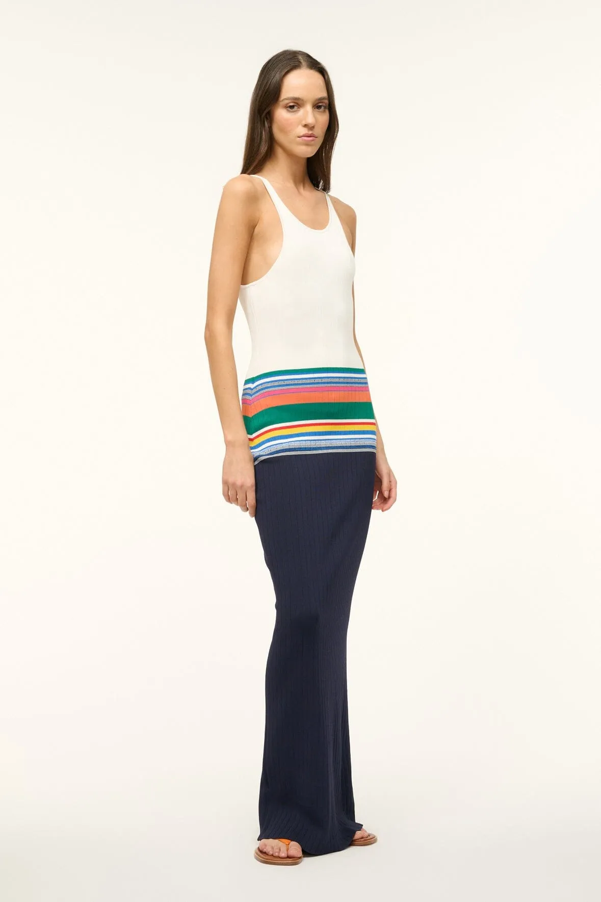 HIBISCUS DRESS | NAVY MULTI sold by STAUD product image thumbnail 3