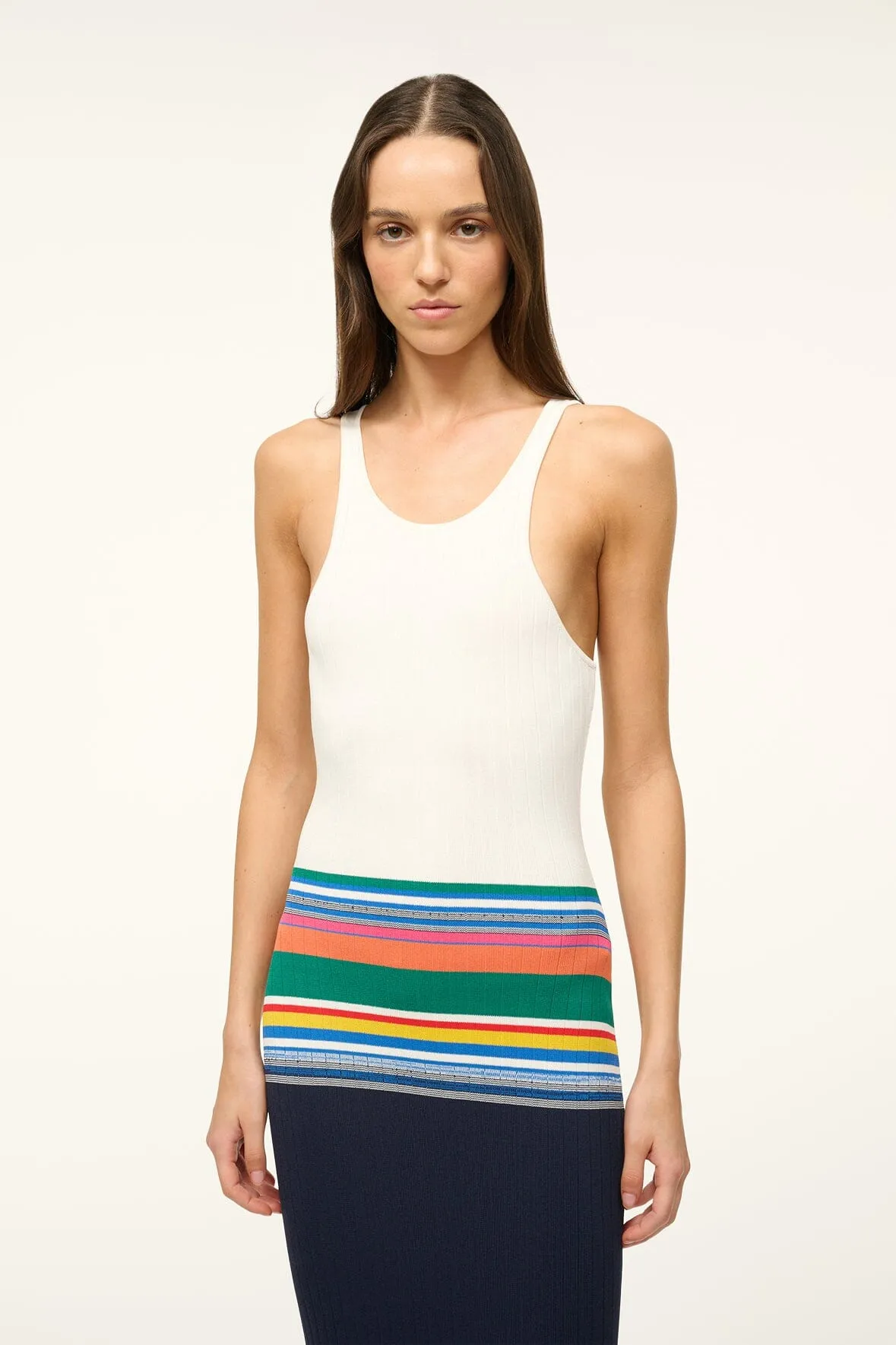 HIBISCUS DRESS | NAVY MULTI sold by STAUD product image thumbnail 2