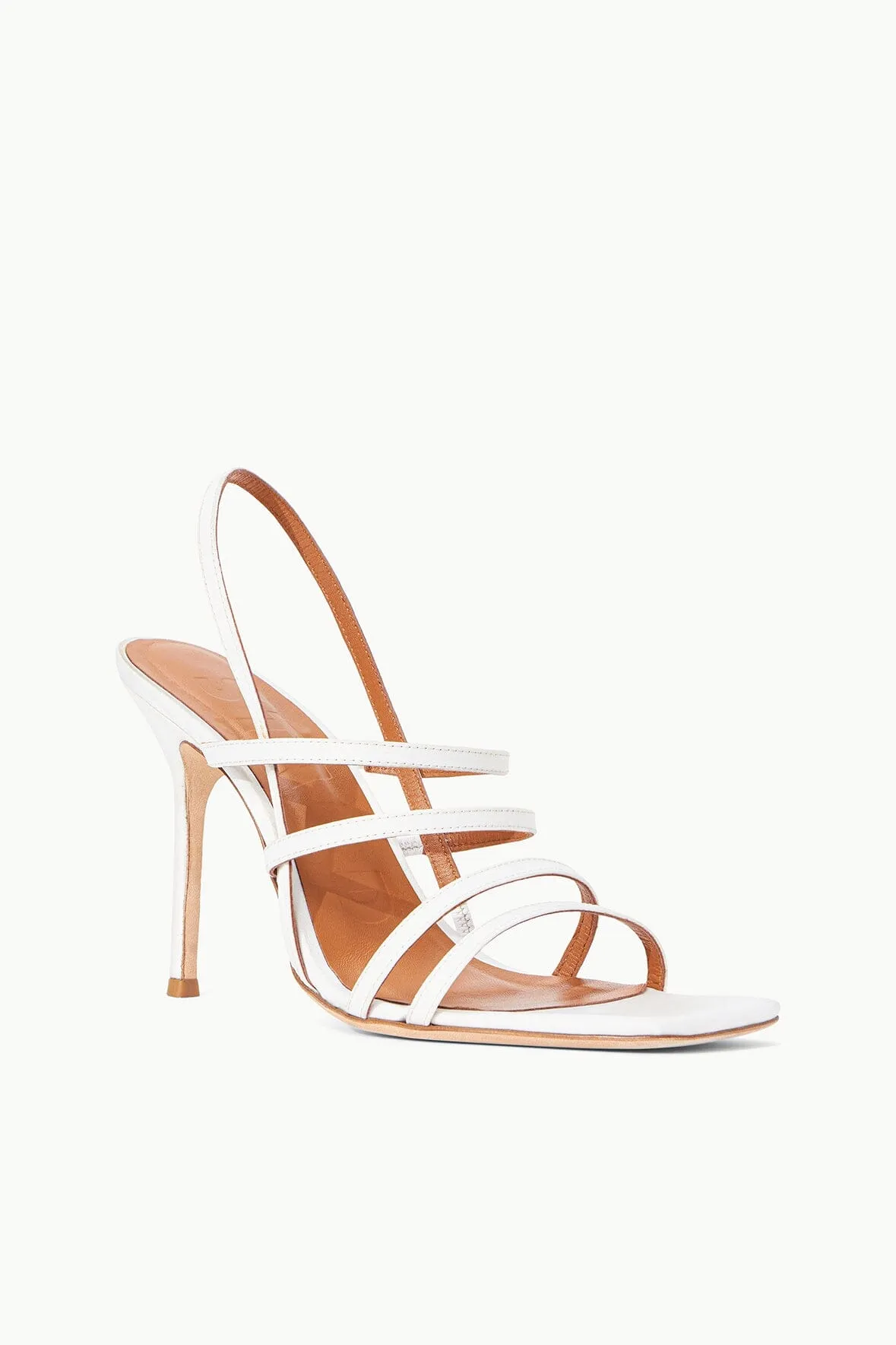 ANISE HEEL | WHITE SATIN sold by STAUD product image thumbnail 3
