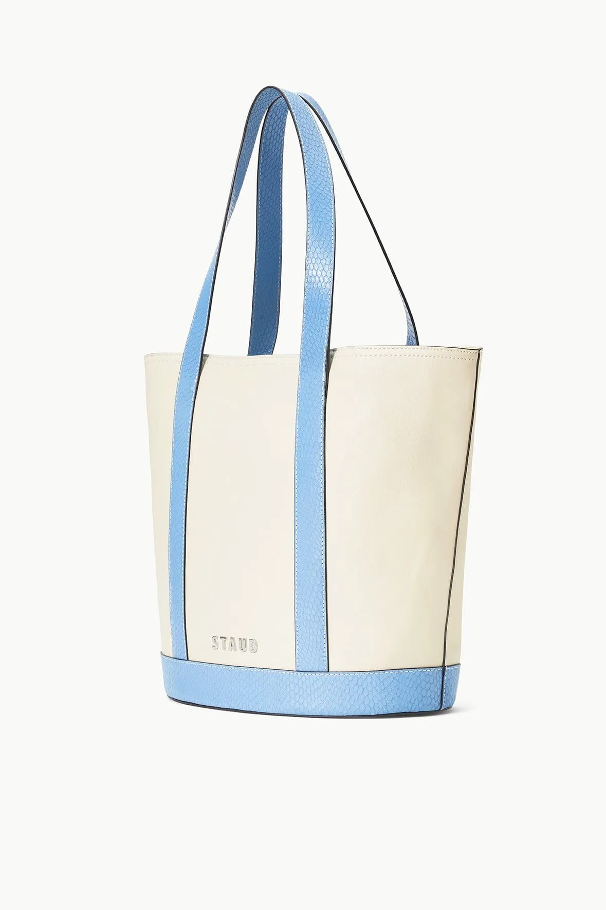 CUSTOM ALLORA TOTE | CREAM STAUD BLUE sold by STAUD product image thumbnail 3