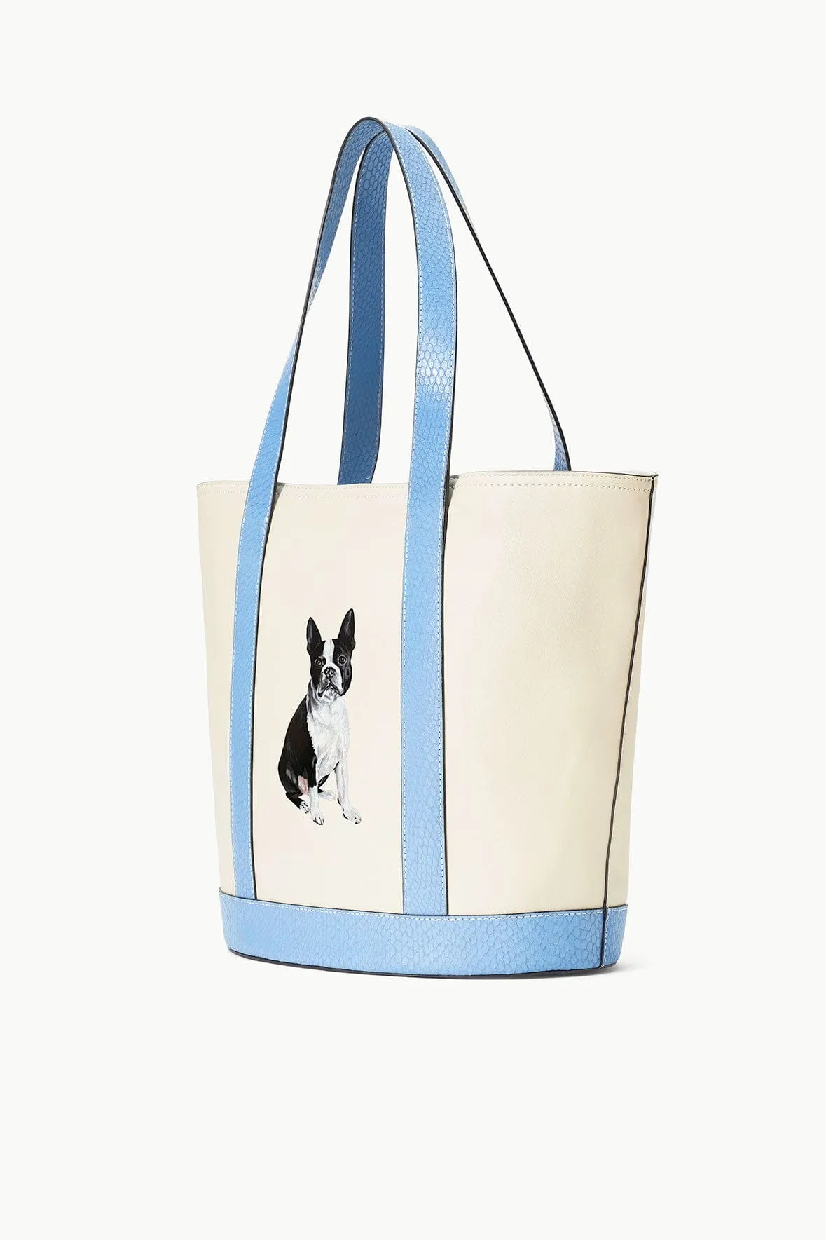 CUSTOM ALLORA TOTE | CREAM STAUD BLUE sold by STAUD product image thumbnail 2