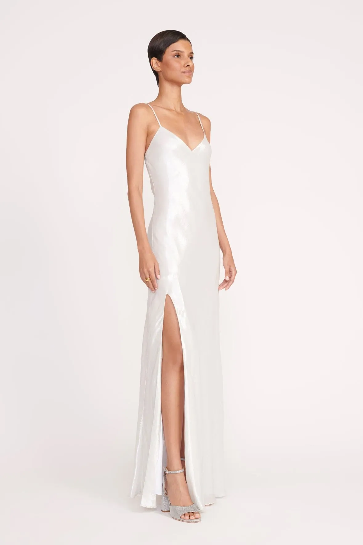ALEXA DRESS | SILVER sold by STAUD product image thumbnail 3
