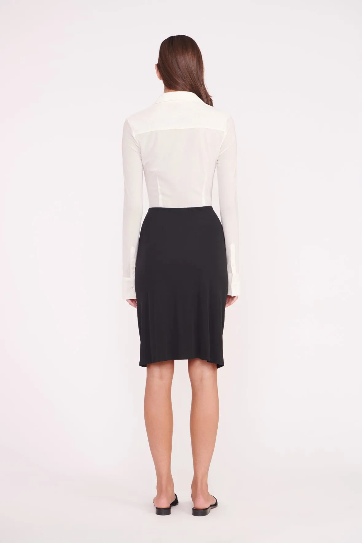 BRENDAN DRESS | WHITE BLACK sold by STAUD product image thumbnail 4