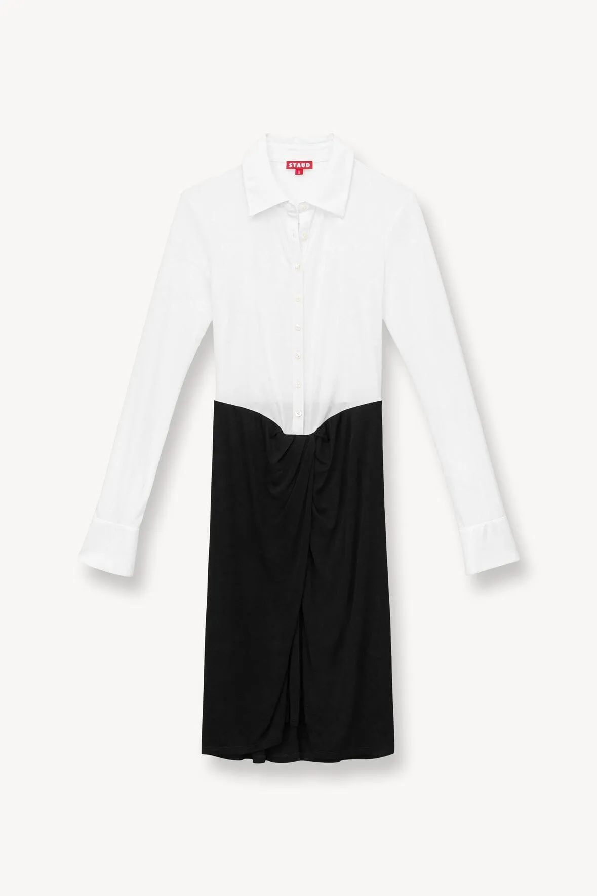 BRENDAN DRESS | WHITE BLACK sold by STAUD product image thumbnail 5