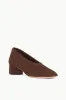 ALBA PUMP | MAHOGANY SUEDE sold by STAUD
