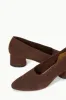 ALBA PUMP | MAHOGANY SUEDE sold by STAUD