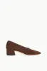 ALBA PUMP | MAHOGANY SUEDE sold by STAUD