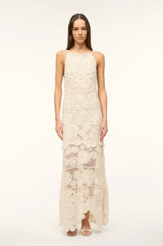 WHIMSY DRESS | BUTTERCREAM sold by STAUD