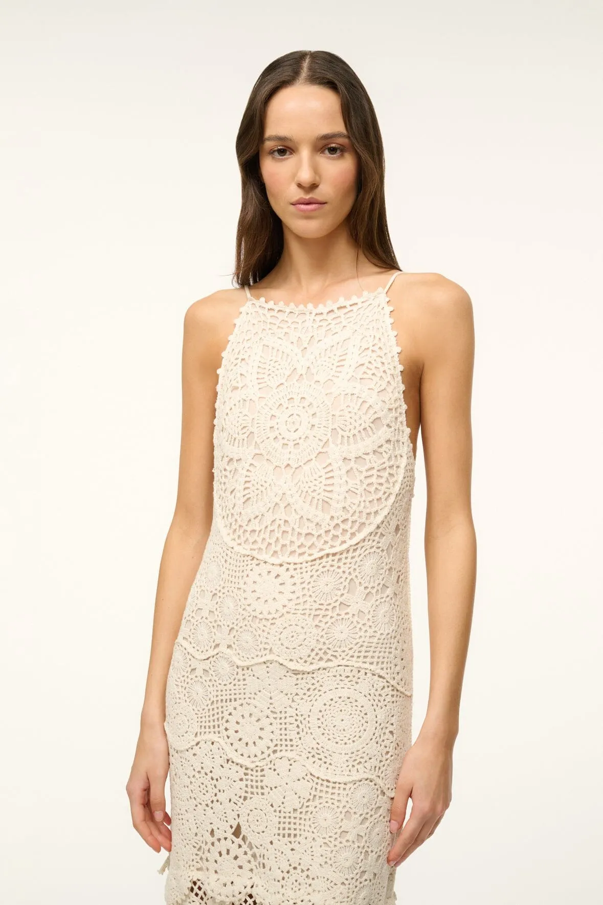 WHIMSY DRESS | BUTTERCREAM sold by STAUD product image thumbnail 3