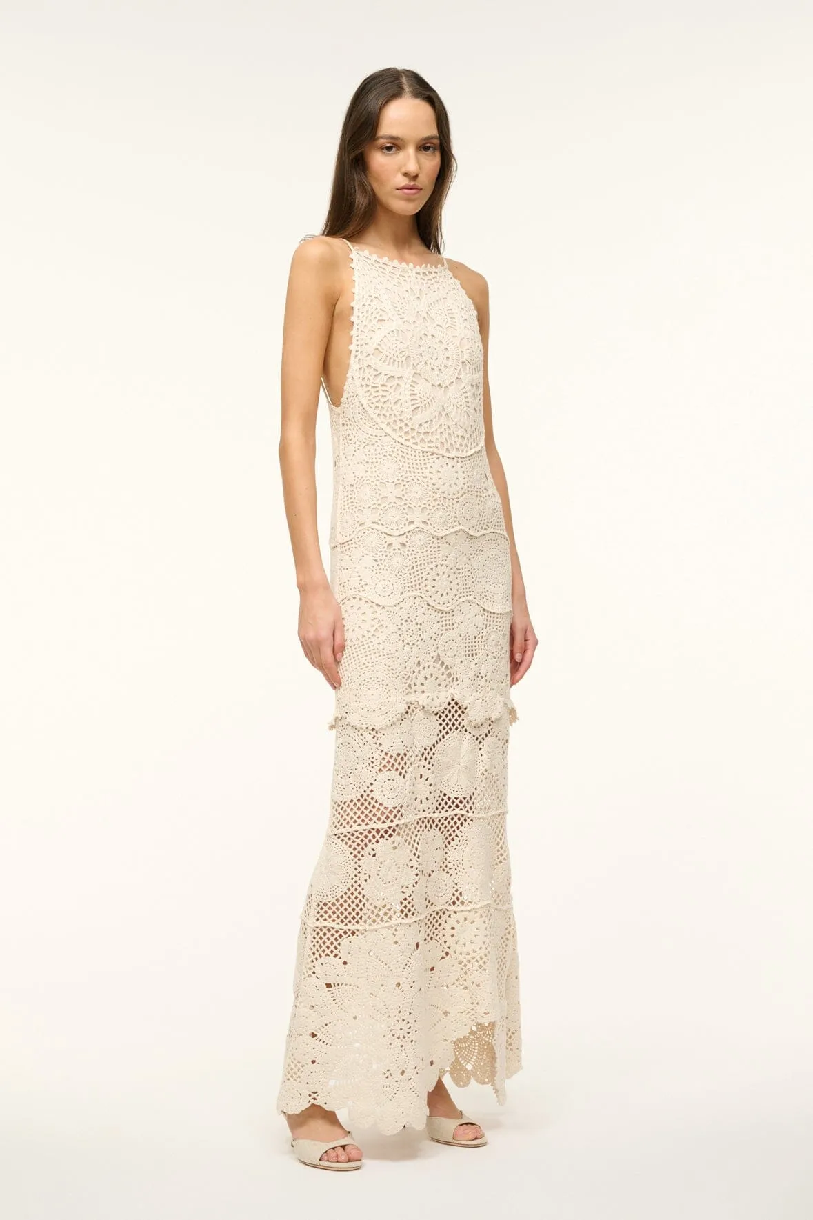 WHIMSY DRESS | BUTTERCREAM sold by STAUD product image thumbnail 4